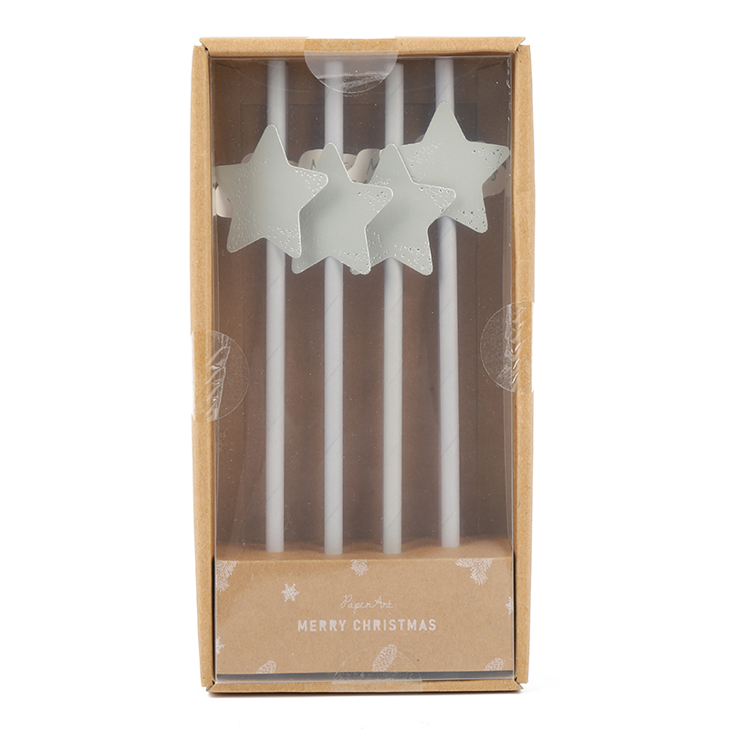 Christmas Star Alphabet Paper Straw XMAS TY-0068